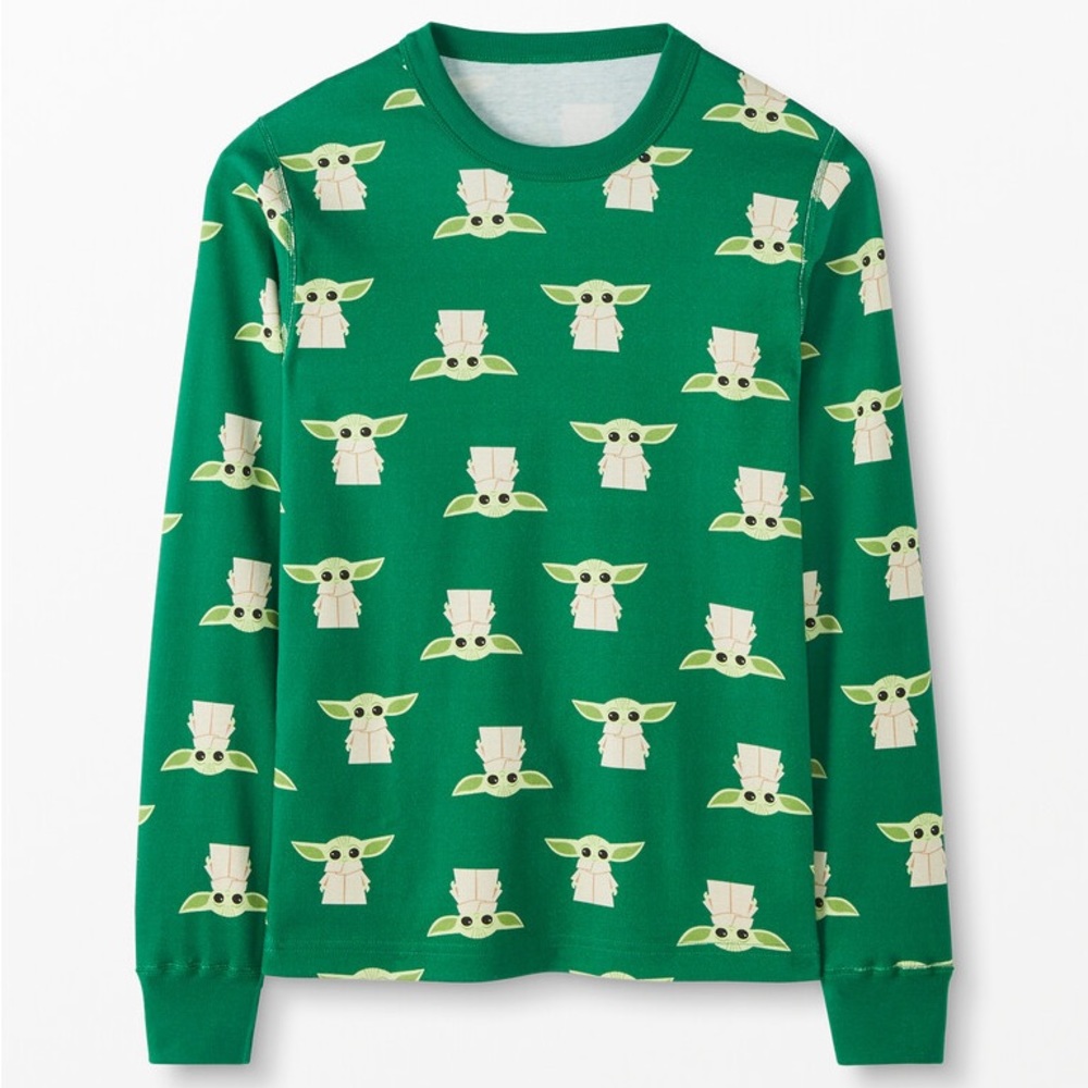 Hanna Andersson Disney (Baby Yoda) Adult Unisex Long John Pajama Set